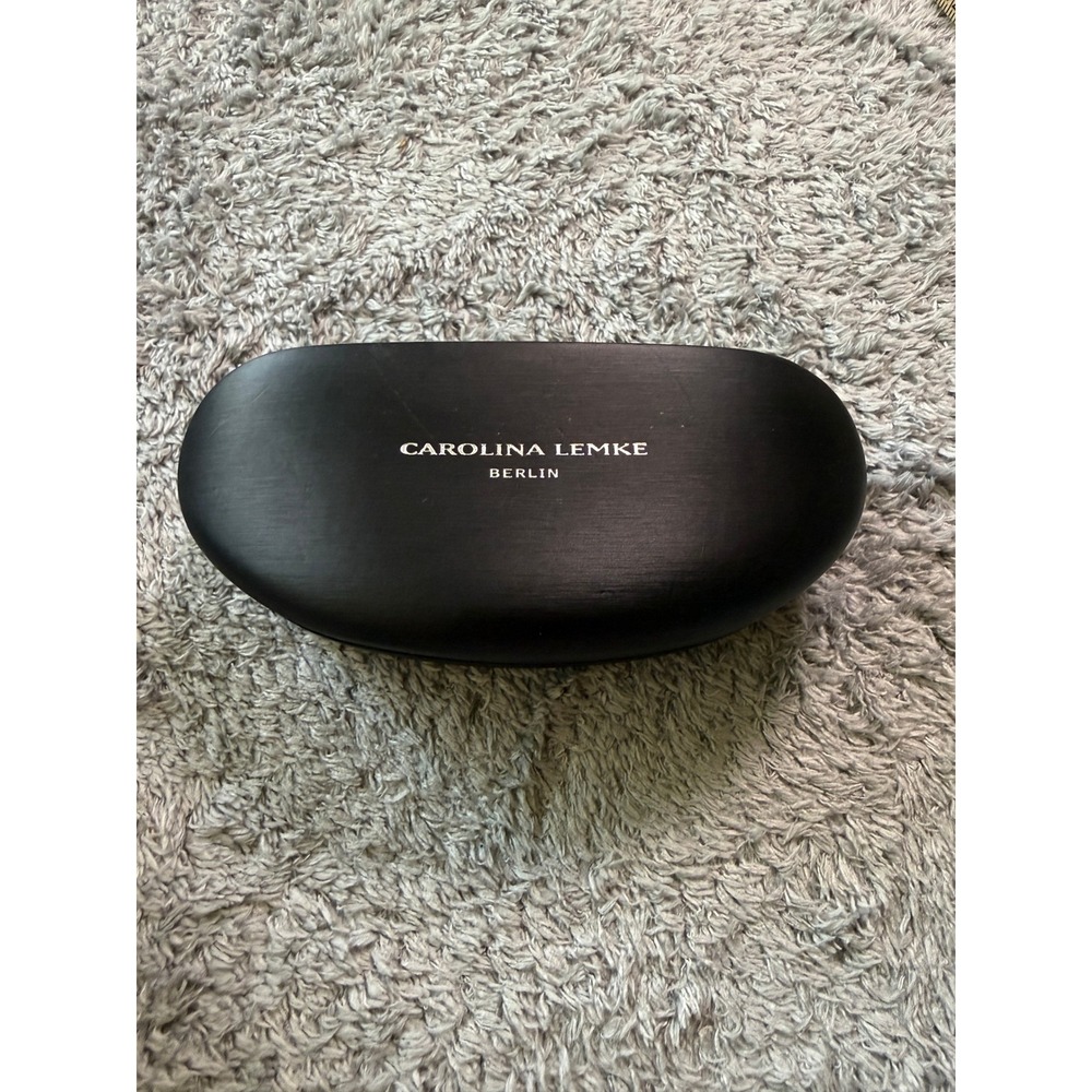 Carolina Lemke Unisex Hard Shell Eyewear Case OS Black Protective Logo